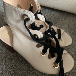 Nine West lace up heels
